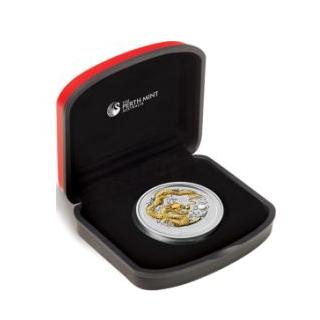 2012龍年鍍金紀念銀幣(1 oz)